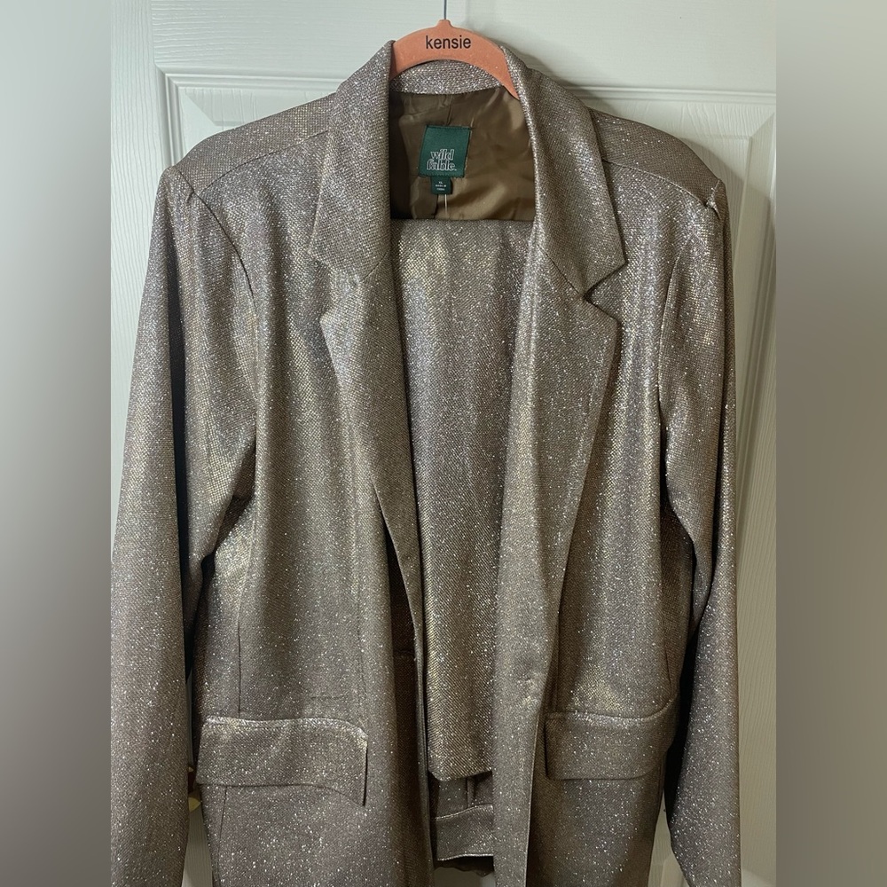 *SOLD* Coldwater Creek Gold Blazer Classic Suit Jacket